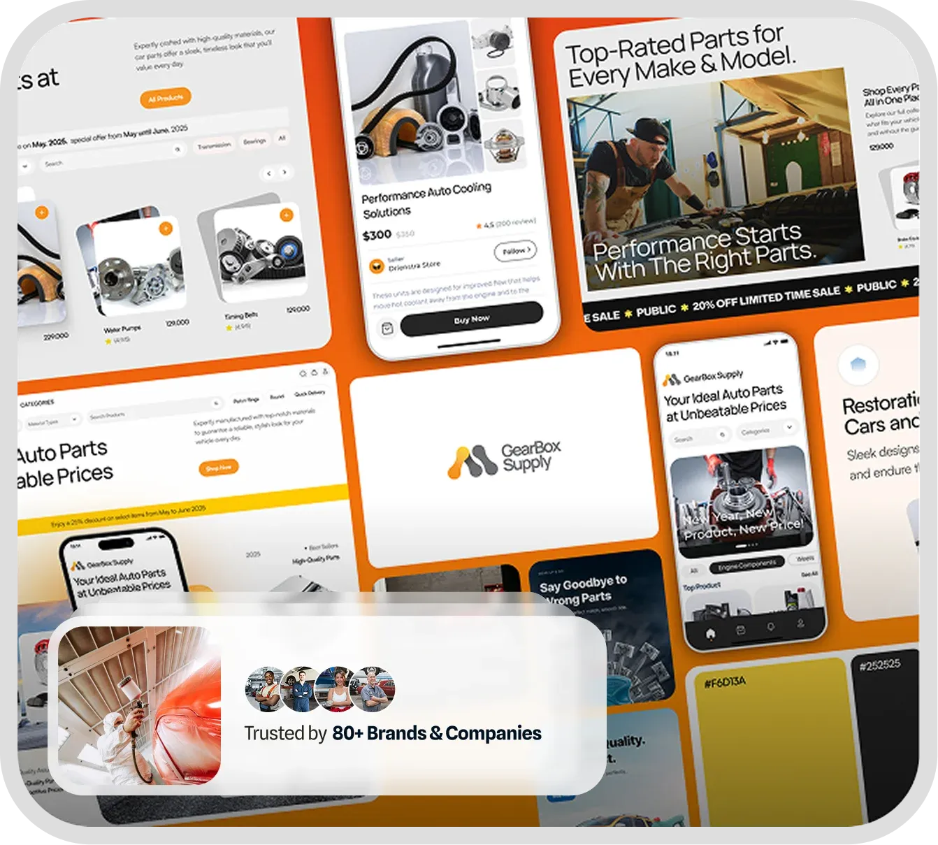 Auto collision repair mobile app interface
